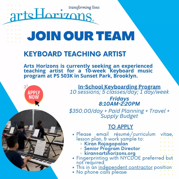 Call for Keyboard Teaching Artist