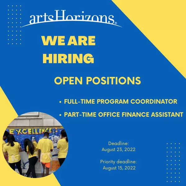 Join the Arts Horizons Team!